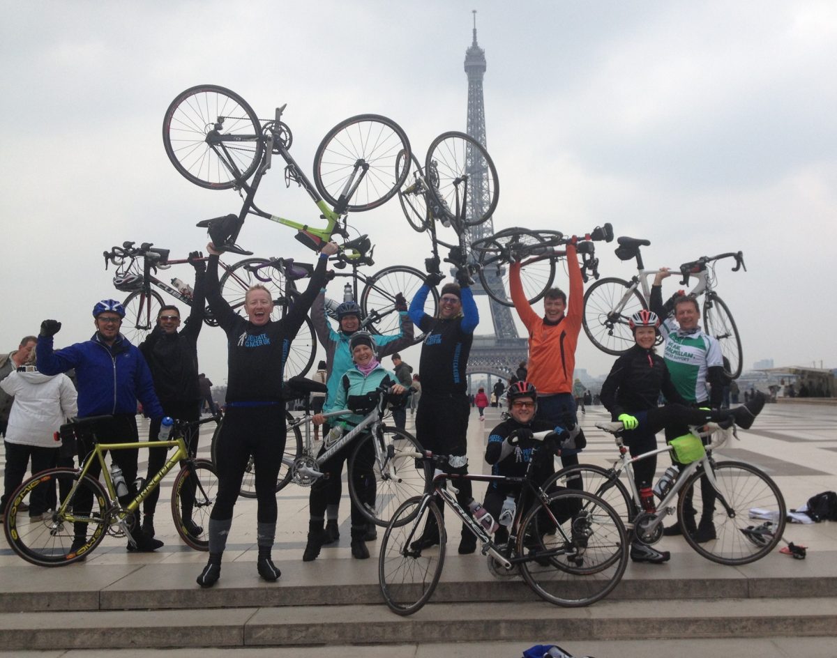 10 charity fundraisers, made up of Jubilee Hall Trust staff, members and friends has just completed a 280 mile cycle from London to Paris